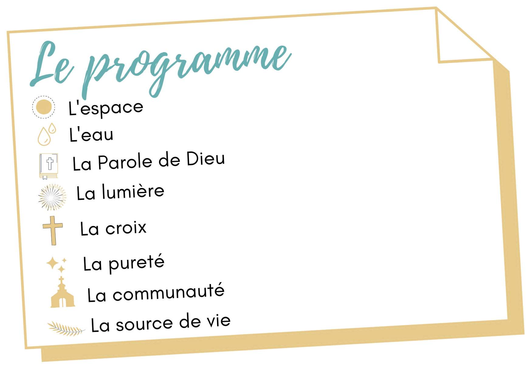Programme de l'Opération baptistères Programme de l'Opération baptistères